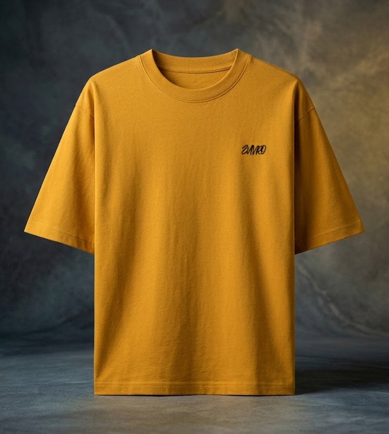 Yellow Basic Oversized T-shirt